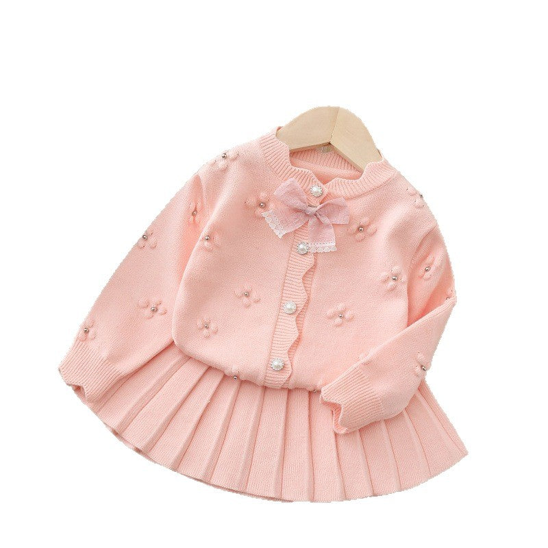 Chandail mignon et ensemble de jupe pour les filles