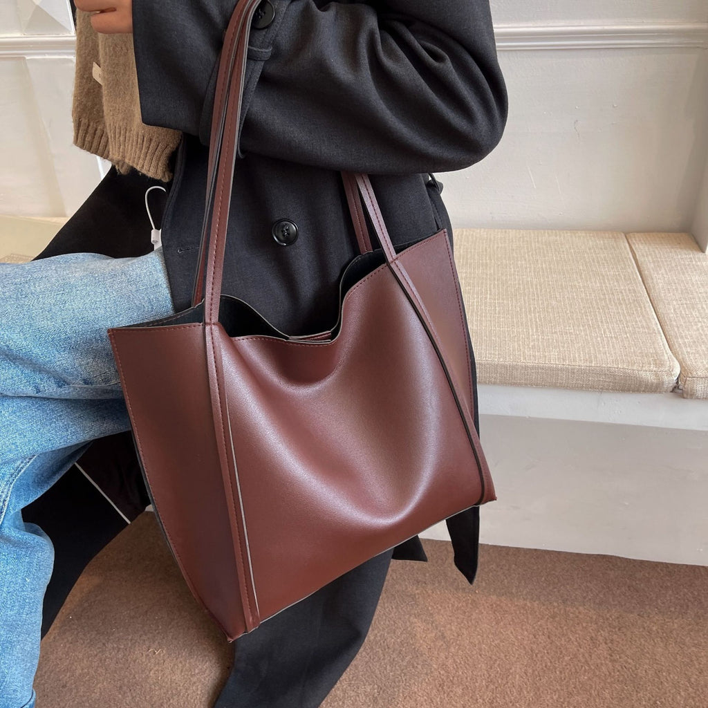 Sac à épaule simple pour femmes rétro grande capacité