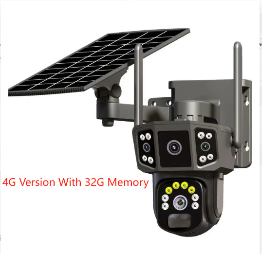 Caméra de surveillance panoramique de l'écran solaire extérieur
