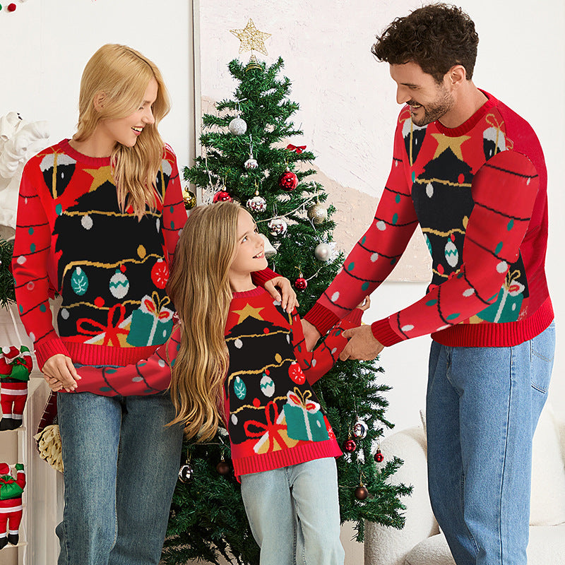 Sweater de Noël Jacquard à la vente chaude Un style de laid-back pour les couples