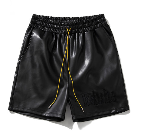 Brodé Lettre Couleur Matching Drawstring Pantalons de plage