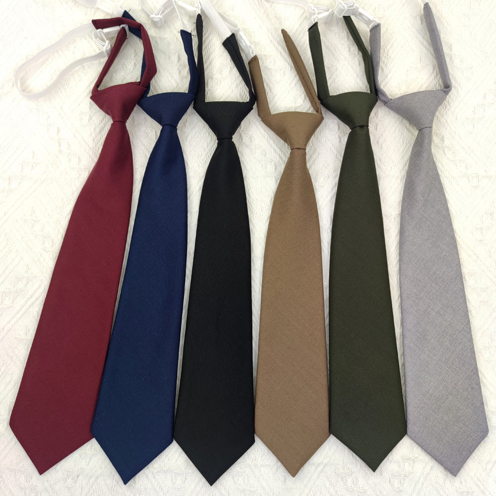 Tie bleu marine couleur solide