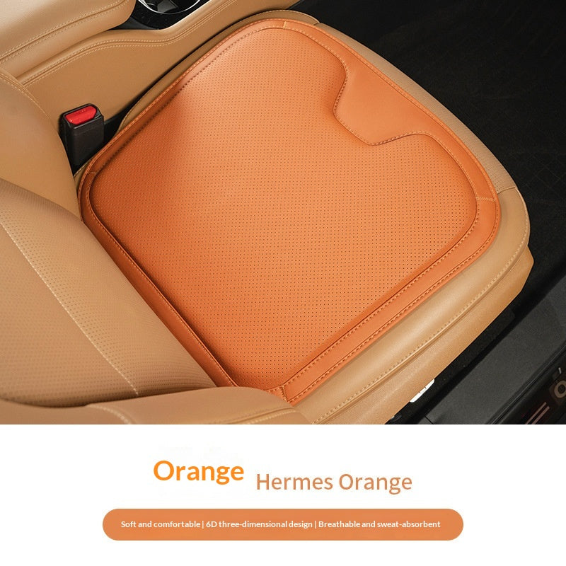 Coussin de siège auto en cuir de Napa en une seule pièce