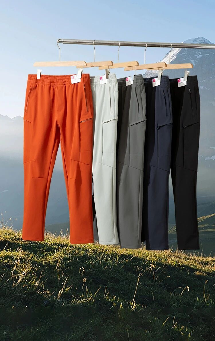 Pantalon cargo homme stretch softshell, taille élastique
