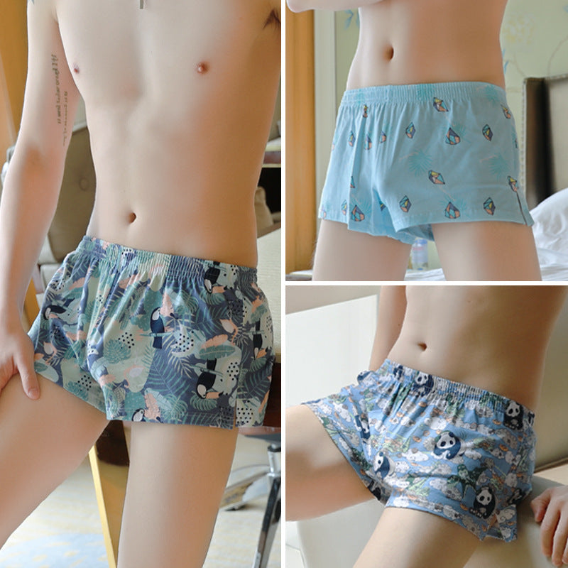 Sous-vêtements pour hommes Boxers imprimés en coton