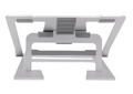 Double silicone hauteur réglable pliable portable bureau de support pour un ordinateur portable