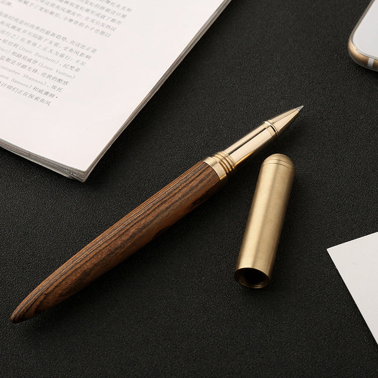 Business Creative Cadeau Stylo en métal de bois massif