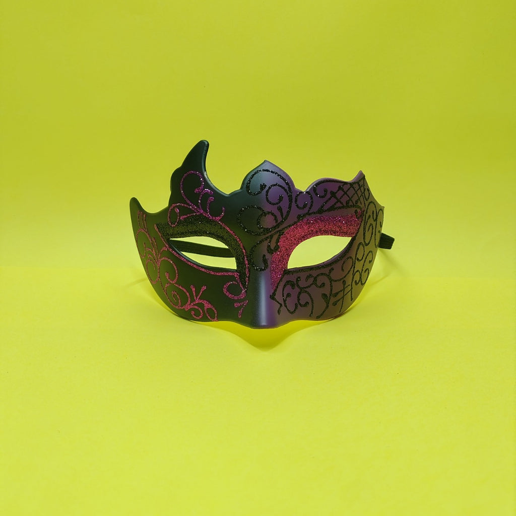 Masque de demi-face peint de Carnaval