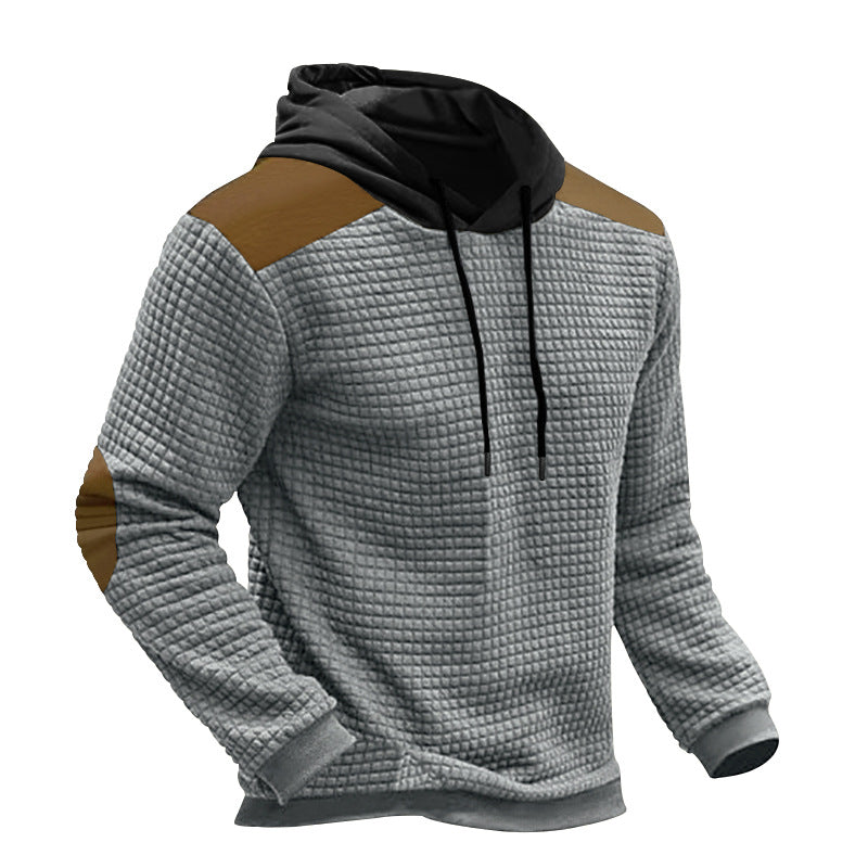 Sweat-shirt à capuche à capuchon Jacquard pour homme