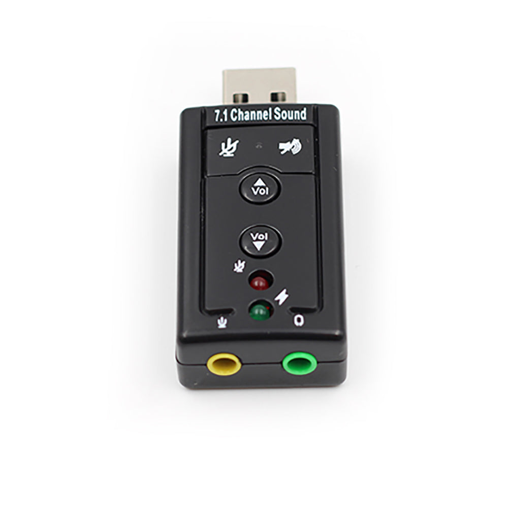 7.1 Carte son USB externe USB à Jack 3.5mm Adaptateur audio Micphone Carte son