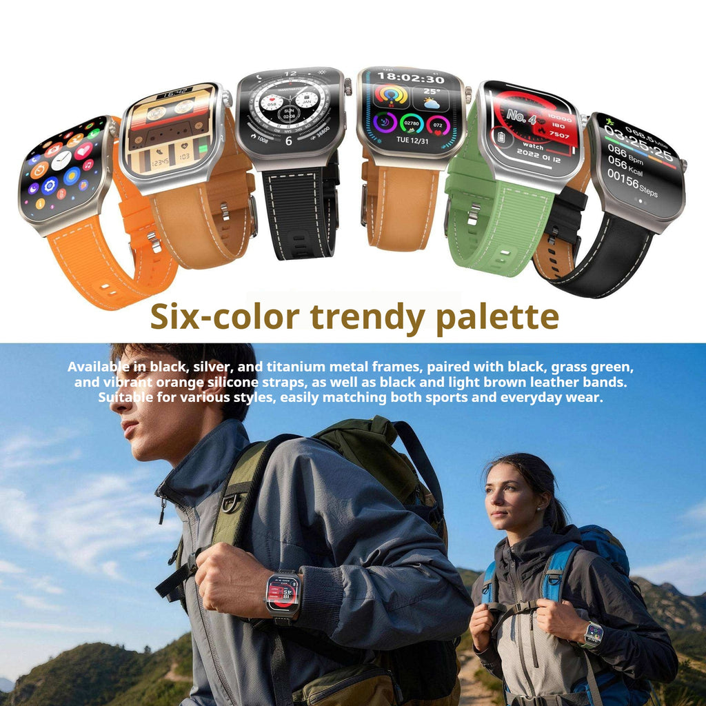 KP-S112 Modèle de montre intelligente à écran courbé avec appel de fréquence cardiaque Surveillance de la santé Oxy du sang