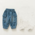 Pantalons de style coréen Trendy Stitching Cargo Jeans