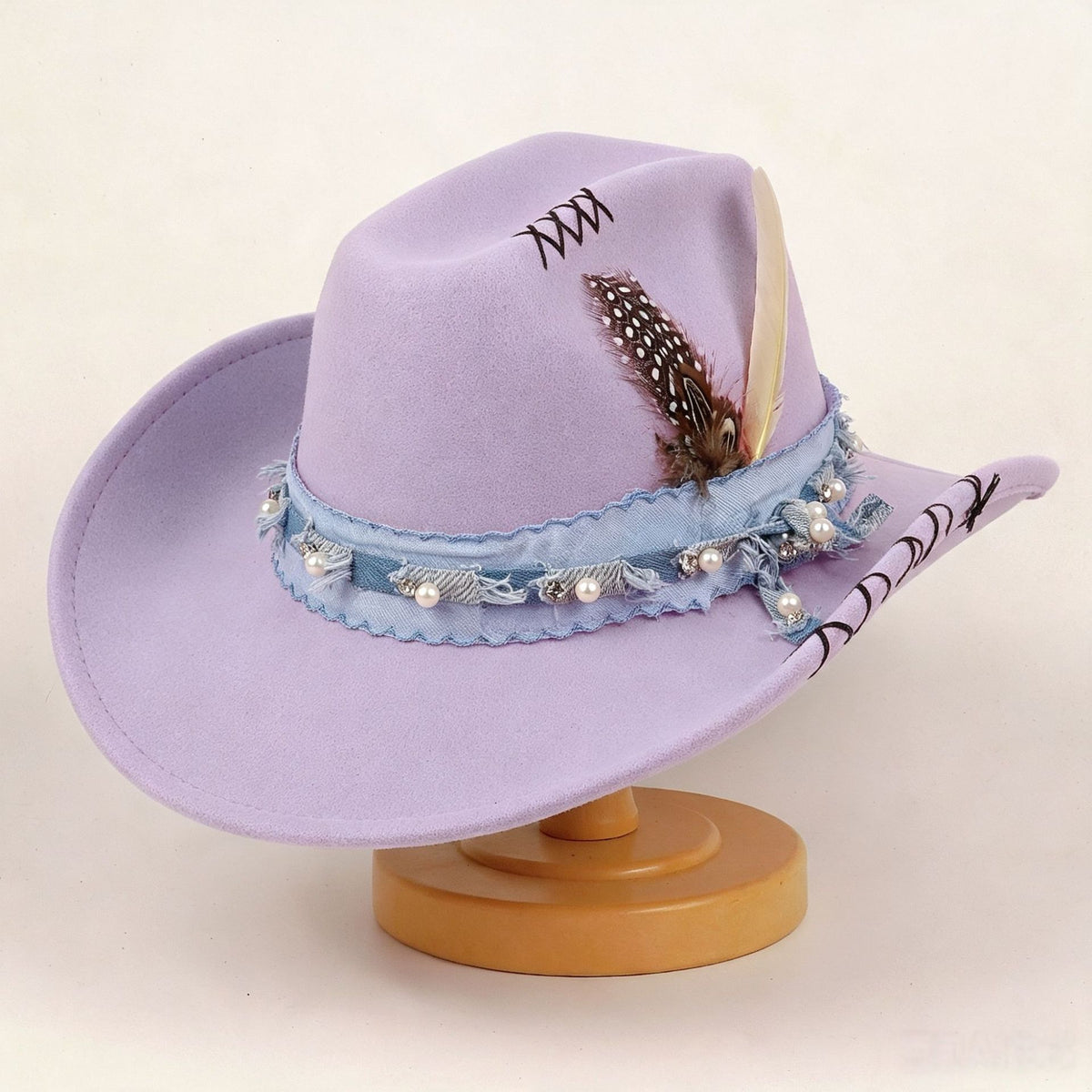 Chapeau de jazz vintage Western Cowboy