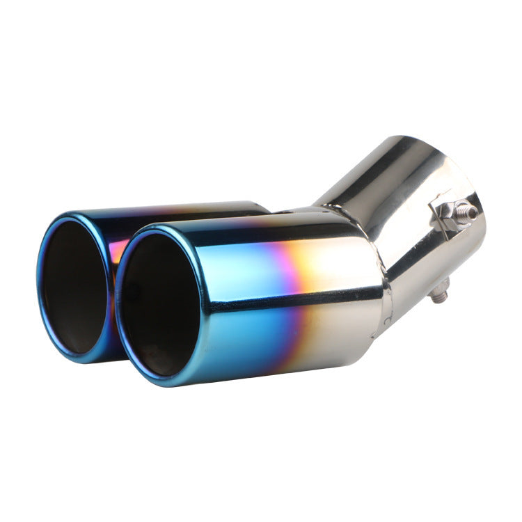 Automobile Universal Tail Double silencieux d'échappement en acier inoxydable