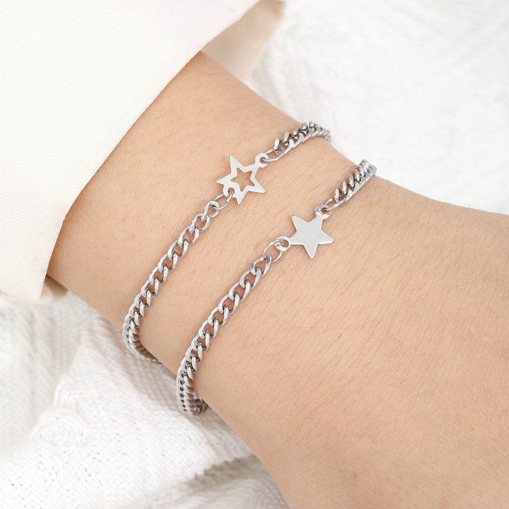 Bracelet homme et femme en acier inoxydable de style européen et américain