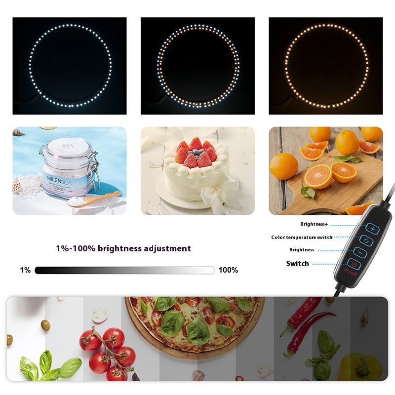 Simple Folding Portable Ring Light Studio