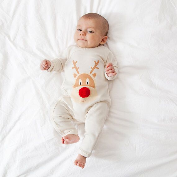 Ceinture de Noël imprimé mère fille boule de fourrure