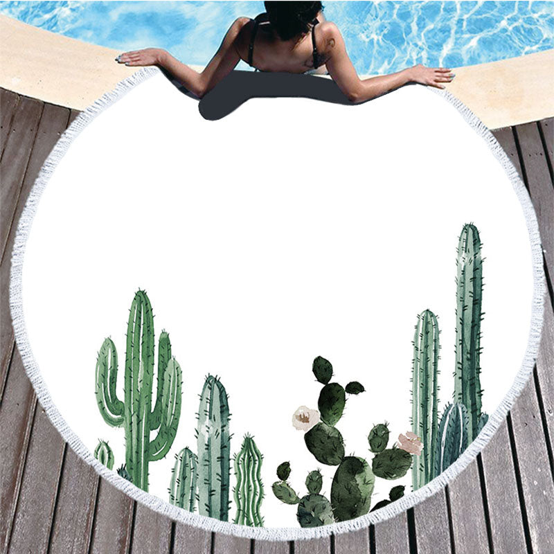 Serviette de plage imprimée en microfibre