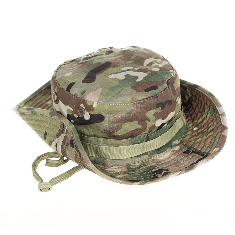 Chapeau tricoté Chapeau à larges bords Chapeau de soleil Chapeau de pêcheur de style militaire