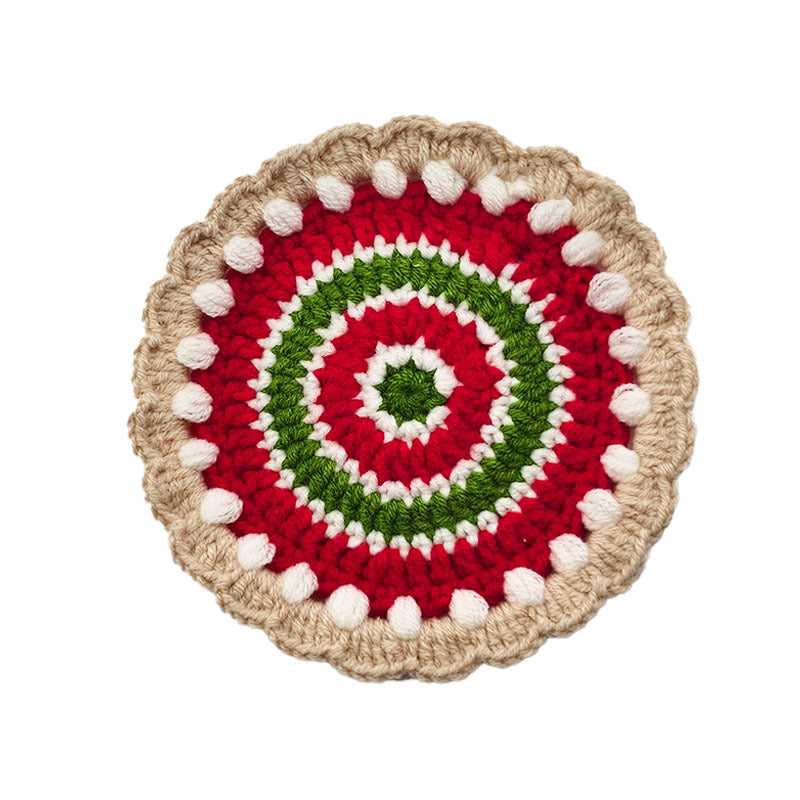 Tapis de coupe de Noël de sous-verre résistant à la chaleur