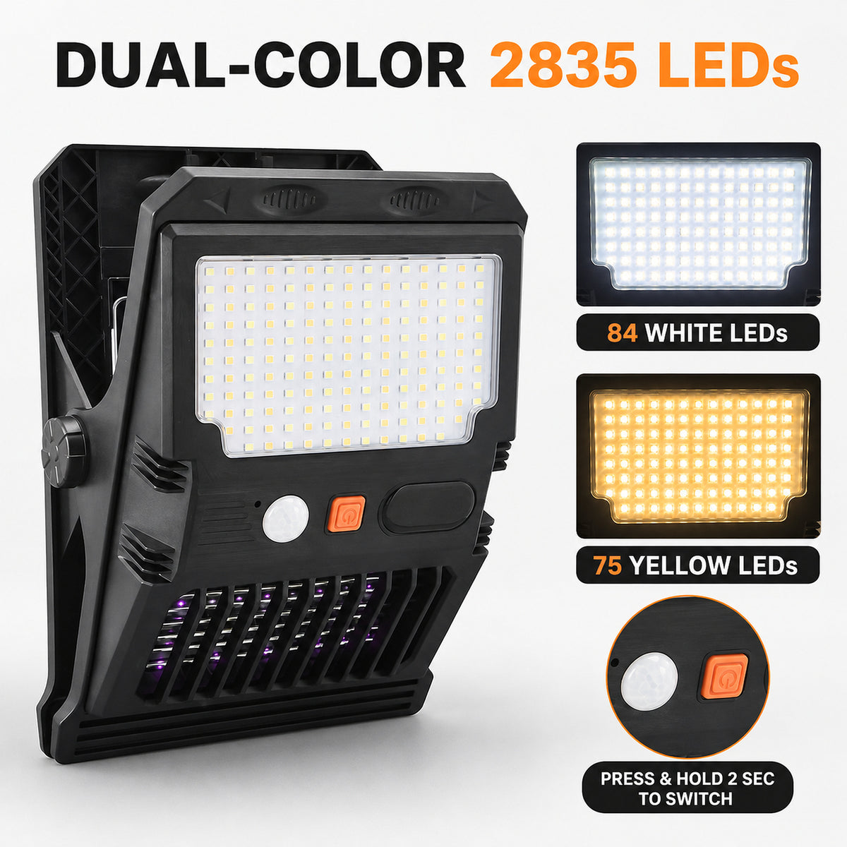 Solar Powered Rechargeable Motion Sensor Garden Light W7105 1 Pour Yard Decoration LED Land