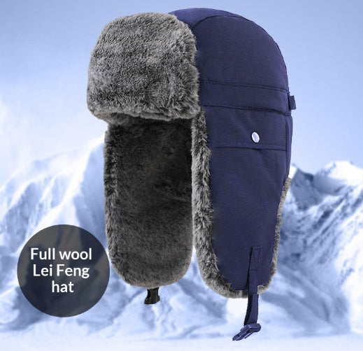 L'hiver des hommes à l'épreuve du vent protéger l'oreille en plein air Lei Feng Cap