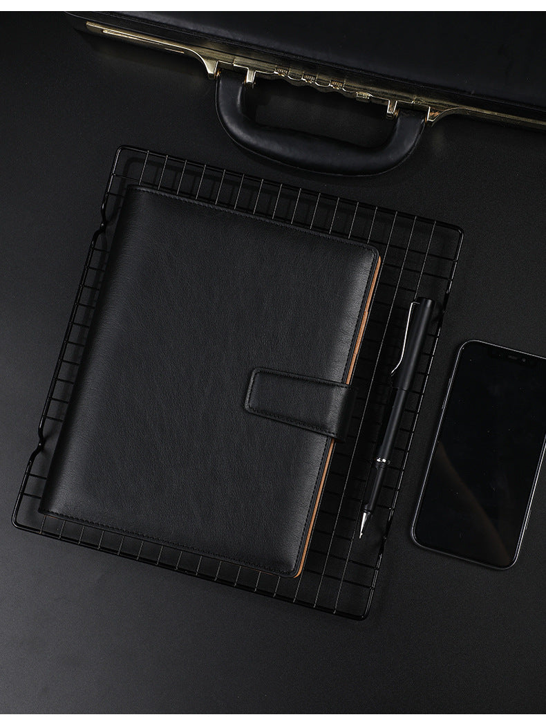 A5 boucle en cuir 6 trous clip portable