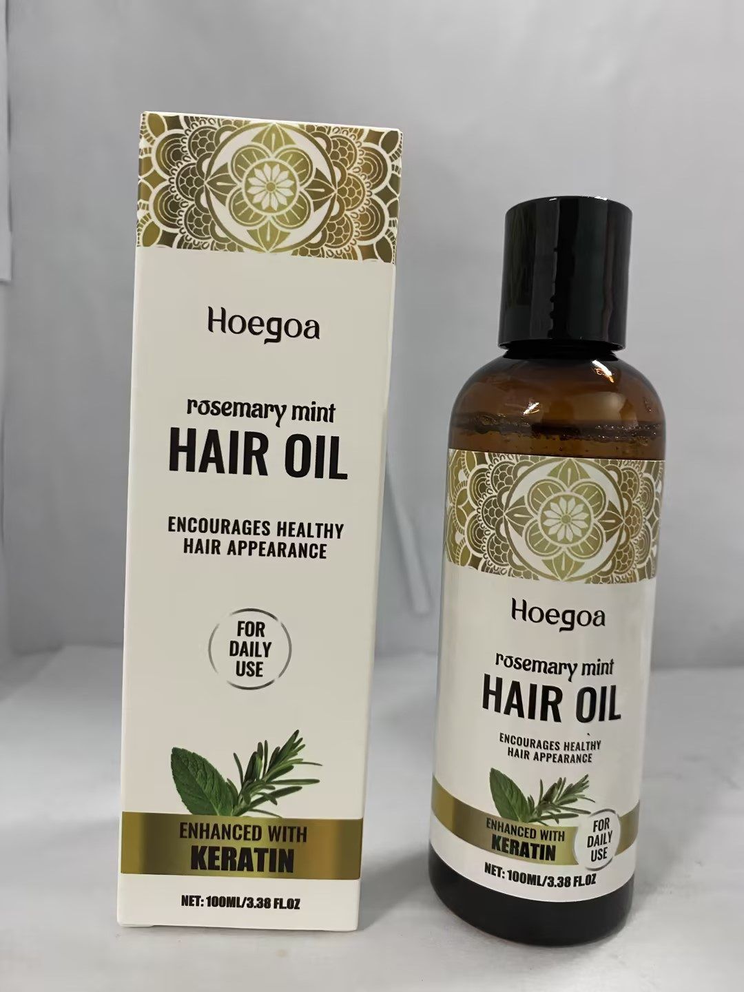 Huile de poils de menthe de romarin HOEGOA