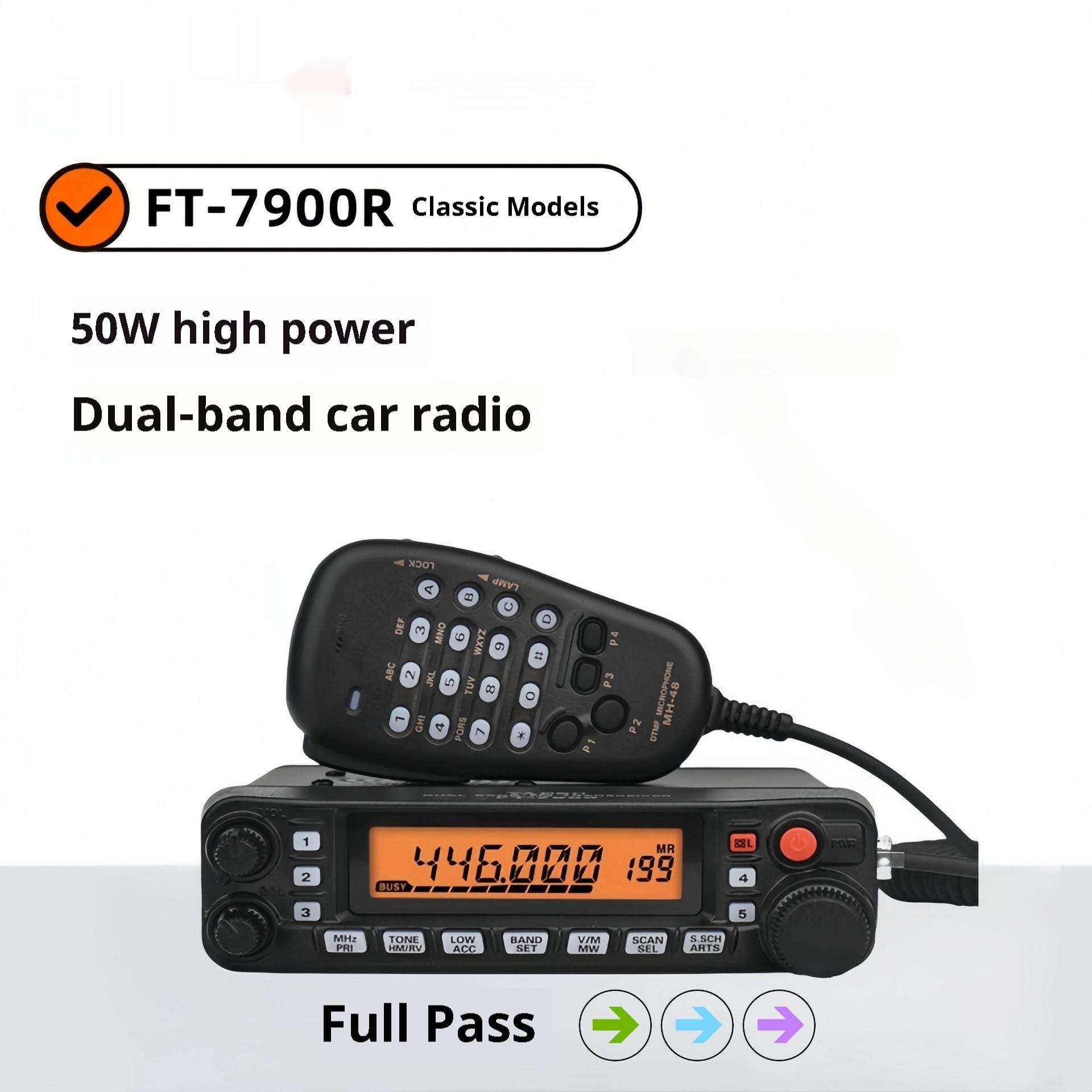 Interphone radio de voiture de haute puissance en auto-conduite