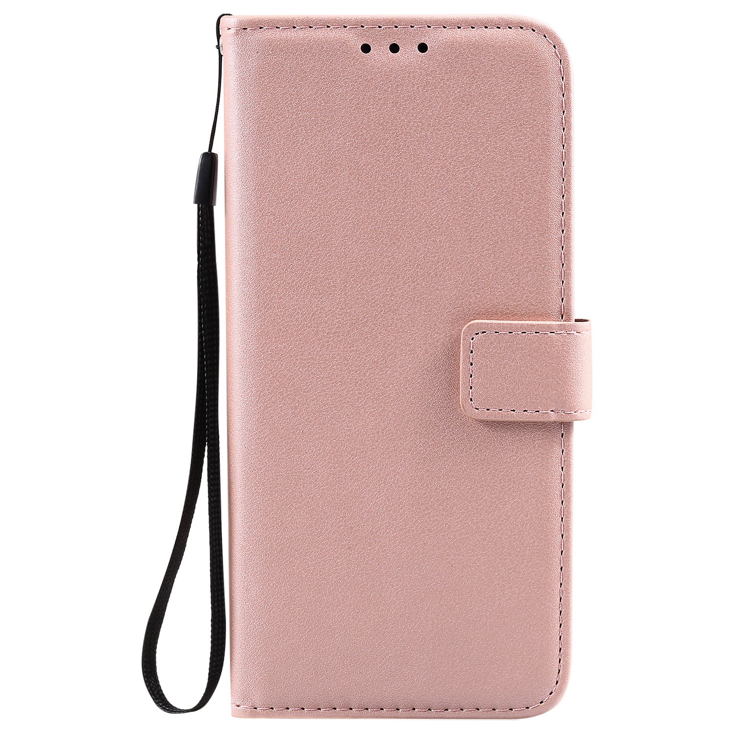Solid Color Business cuir Flip carte étui de téléphone