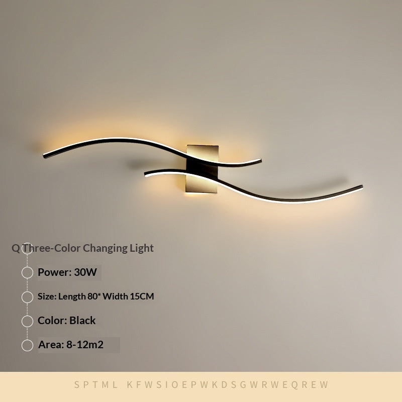Long Minimalist Wall Sconce Chambre ou Hallway