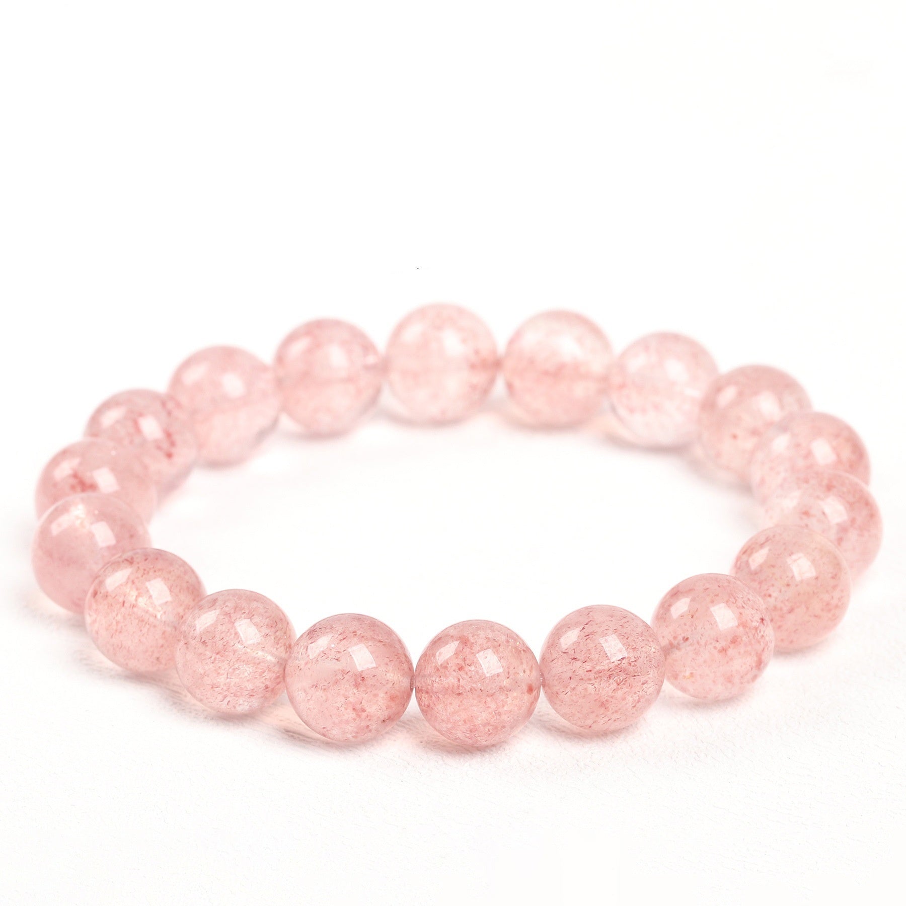 Bracelet à quartz fraise naturel