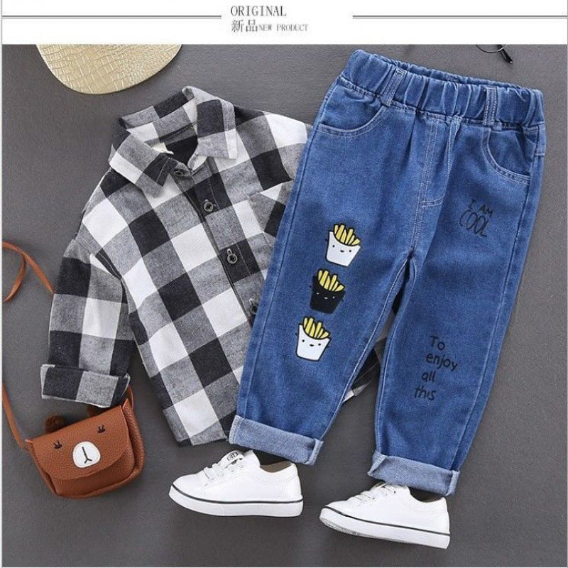 Imprimé Garçons Denim Long Tide Vente