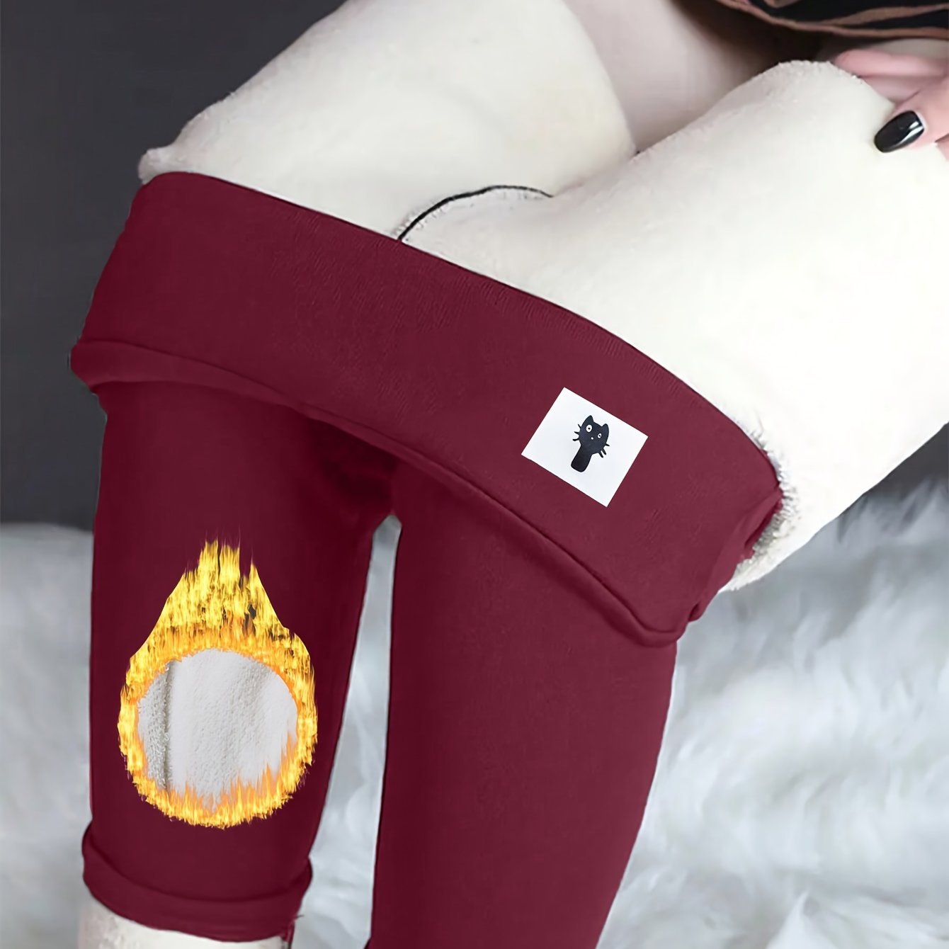 Leggings de chat brodés à haute couture pour femmes