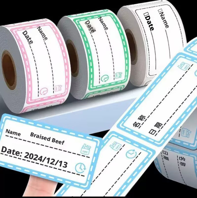 Traceless date autocollant-25 * 45mm-150 feuilles-1 rouleau