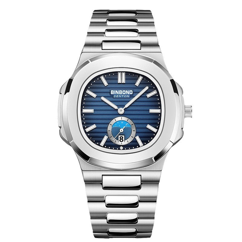 Ceinture en acier rétro Montre Quartz Imperméable Loisirs All-match