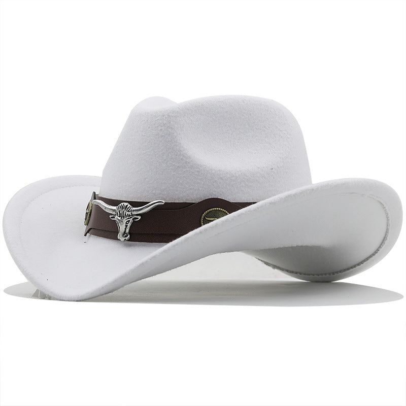 Chapeau de la mode Woolen Western Denim Top