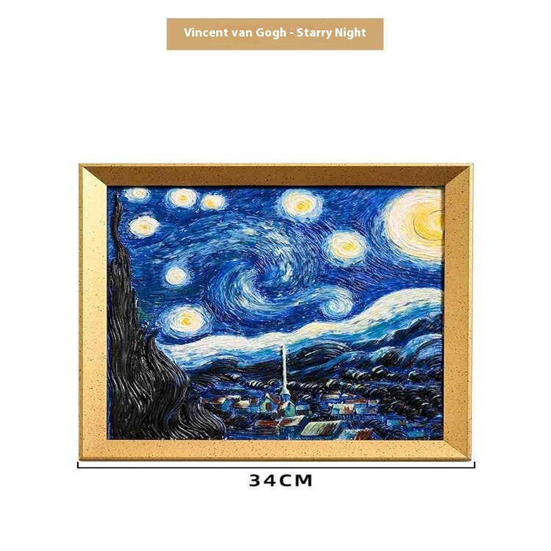 Page d'accueil Dessin à main bricolage peinture à l'huile remplie