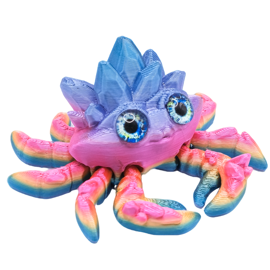 Figurine de crabe en cristal imprimé 3D