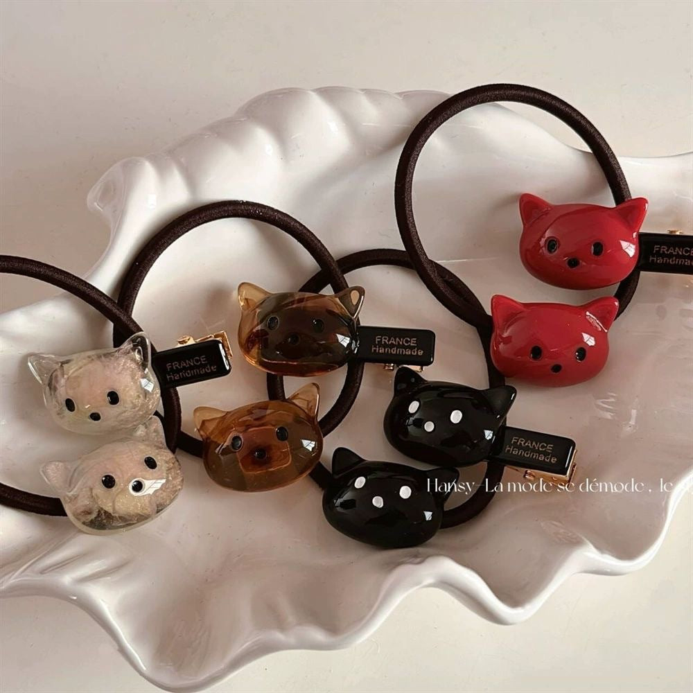 Haute queue de cheval Haute élasticité Accessoire capillaire texturé