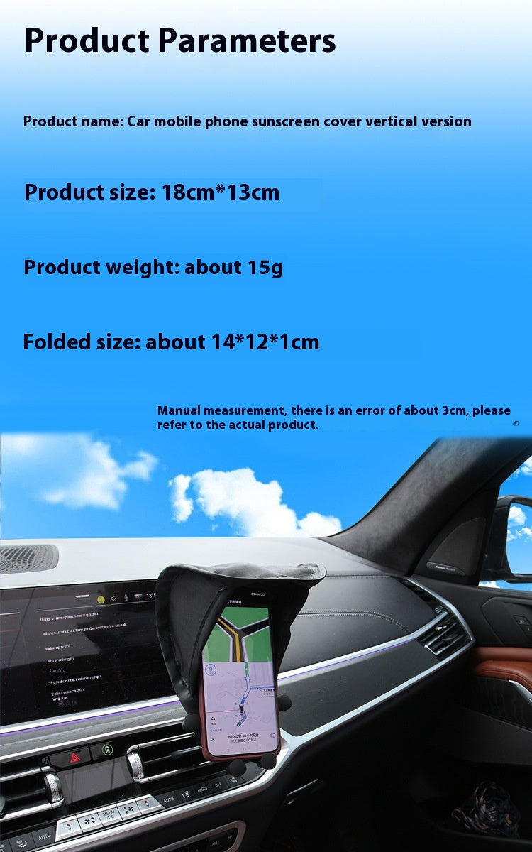 Support de téléphone de voiture Sunshade Sun Shield
