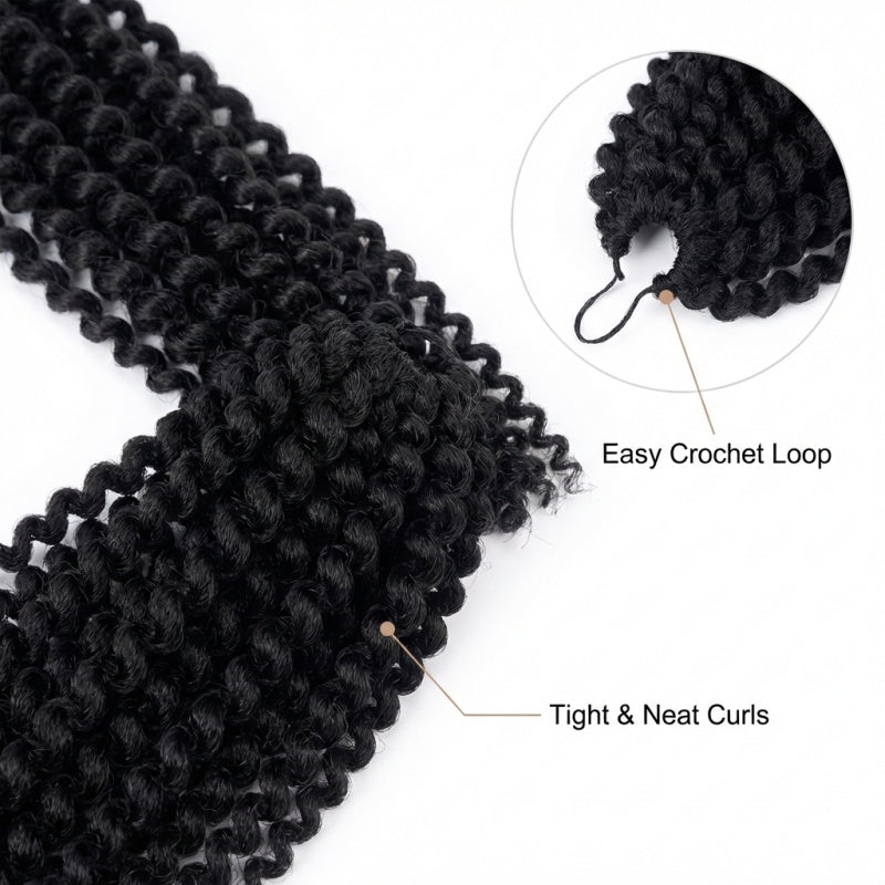 Wave de l'eau Crochet tressage cheveux LongBohemian Curly Style approprié pour les tresses papillon