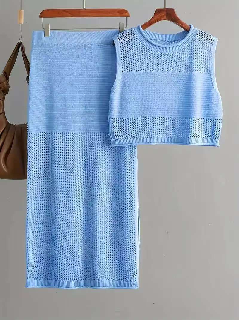Ensemble de Vestes sans manches Slim-fit de style européen et américain