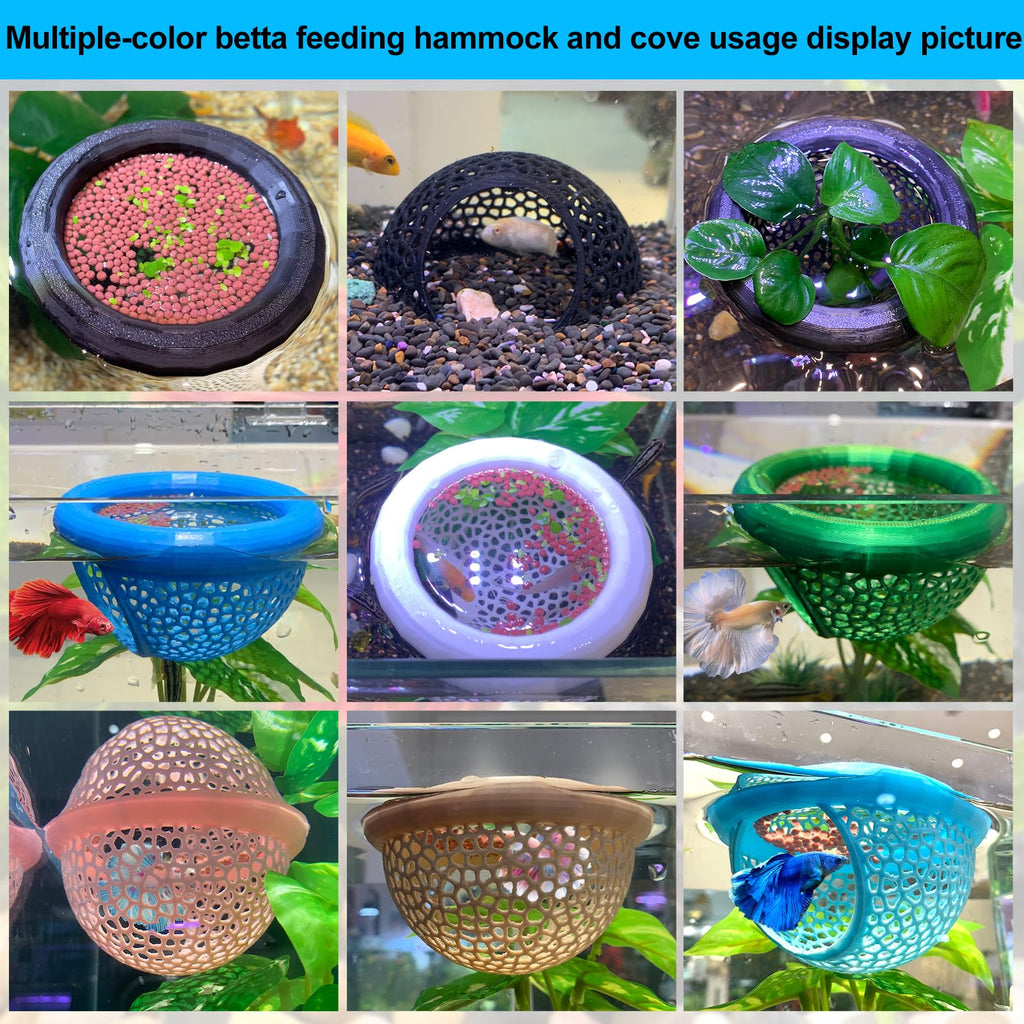 2pcs White Floating Betta Fish Hammock Bed