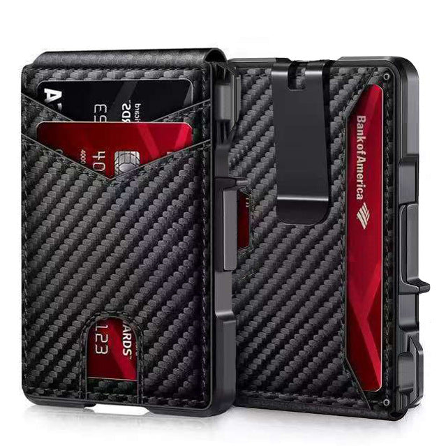 Carbon Fiber Card Holder Bifold Wallet