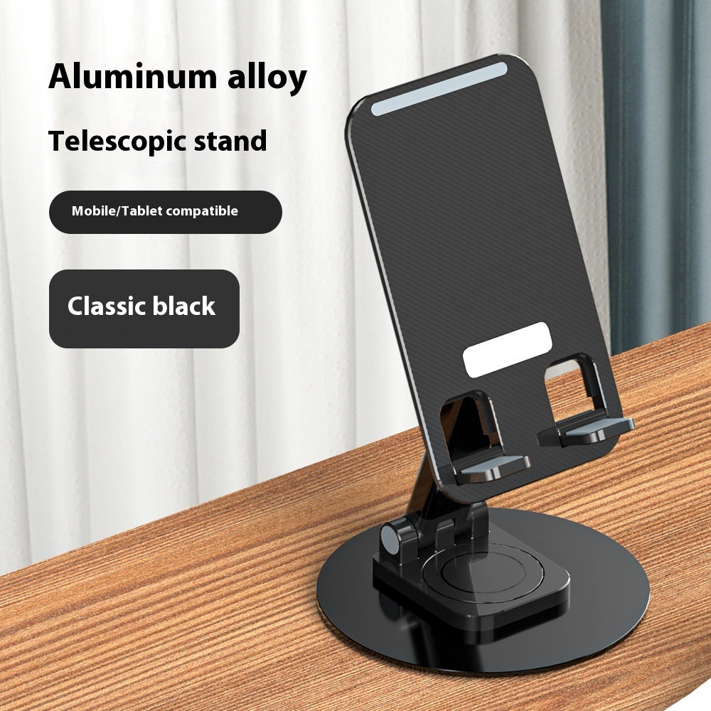Porte-téléphone mobile en alliage d'aluminium Lazy Flolding Rotation