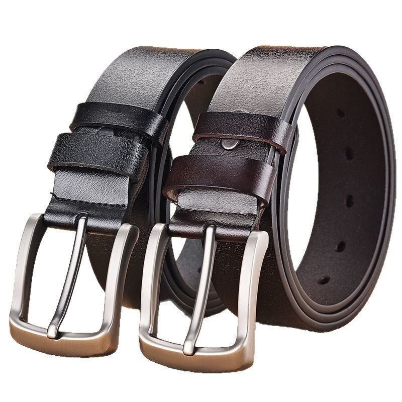 Ceinture en cuir retro-épingle pour hommes