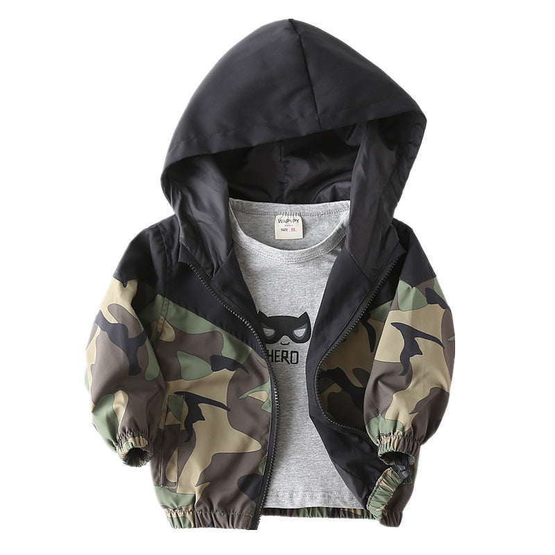 Bébé mince Camouflage couleur jacket