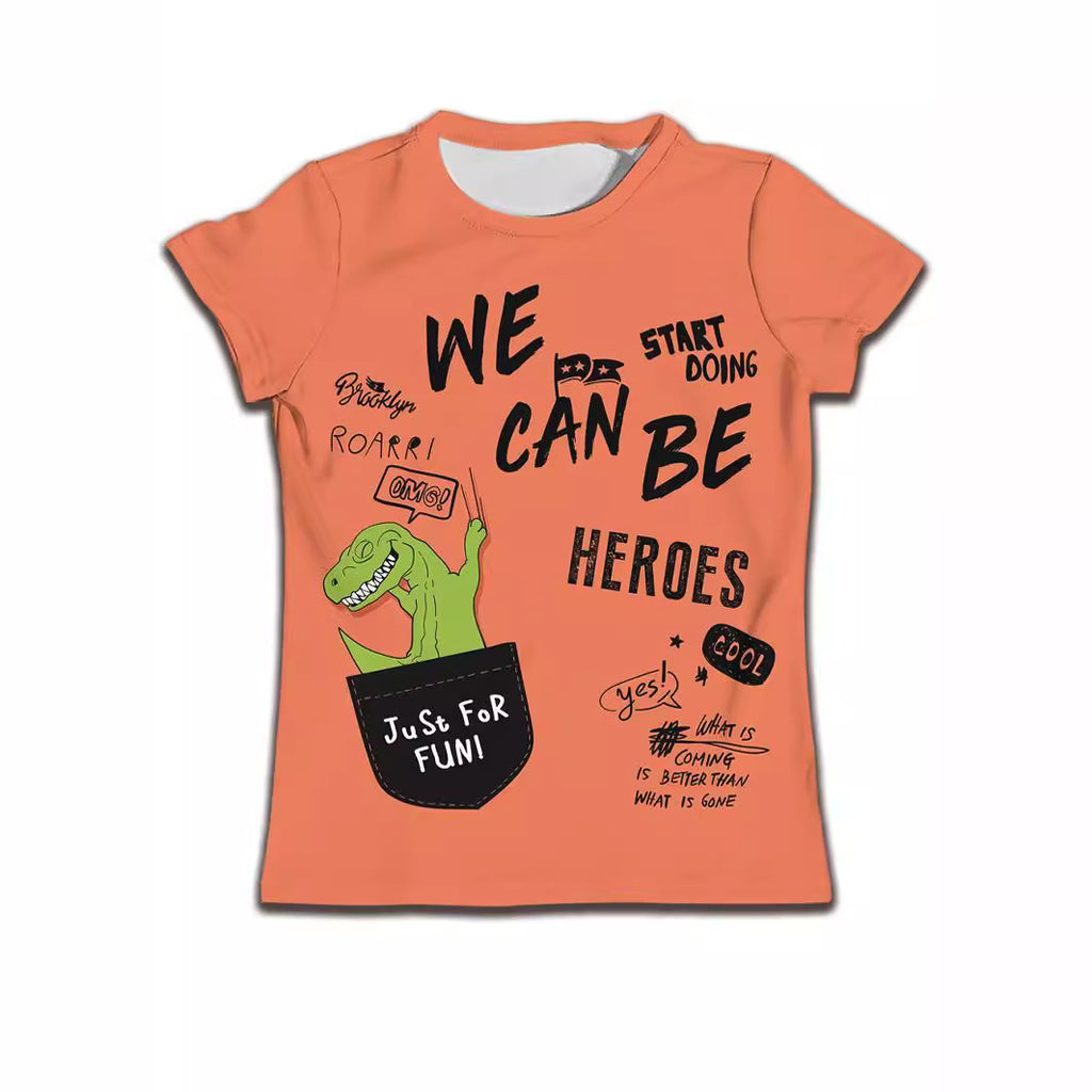 Enfants T-shirt garçon Vêtements Casual Soft T-shirt mignon Cat dessin animé
