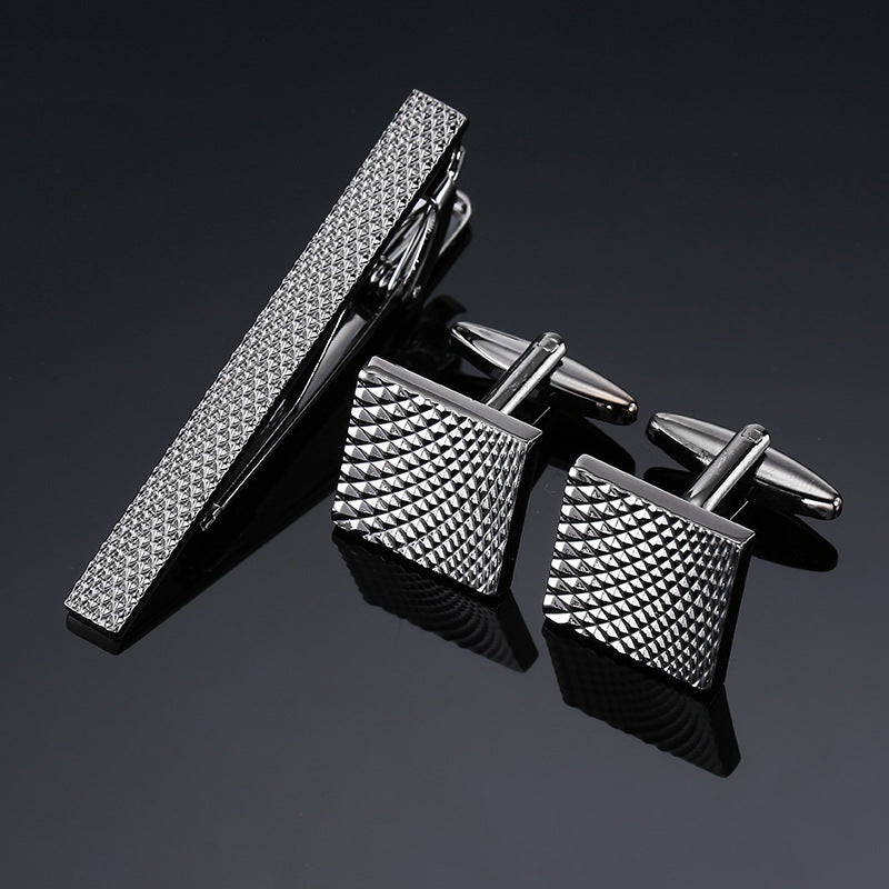 Or et argent noir cristal Rose motif émanel lot fleur Clip Clip Cuff Buckle Set